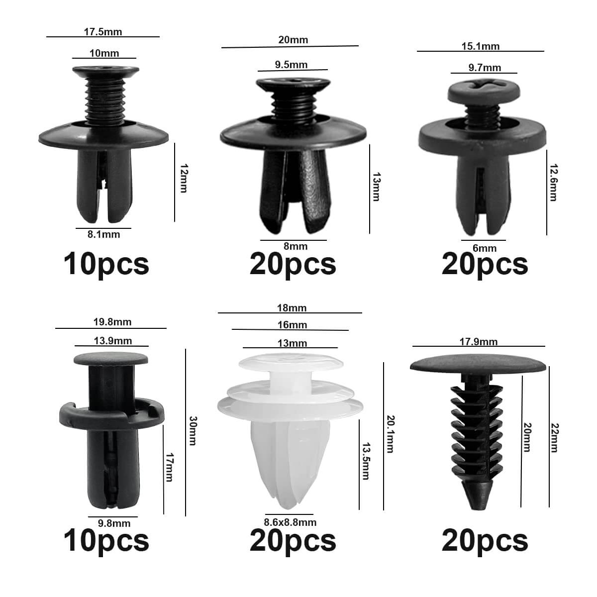 Automotive Fastener Rivet Clamp Set for MG