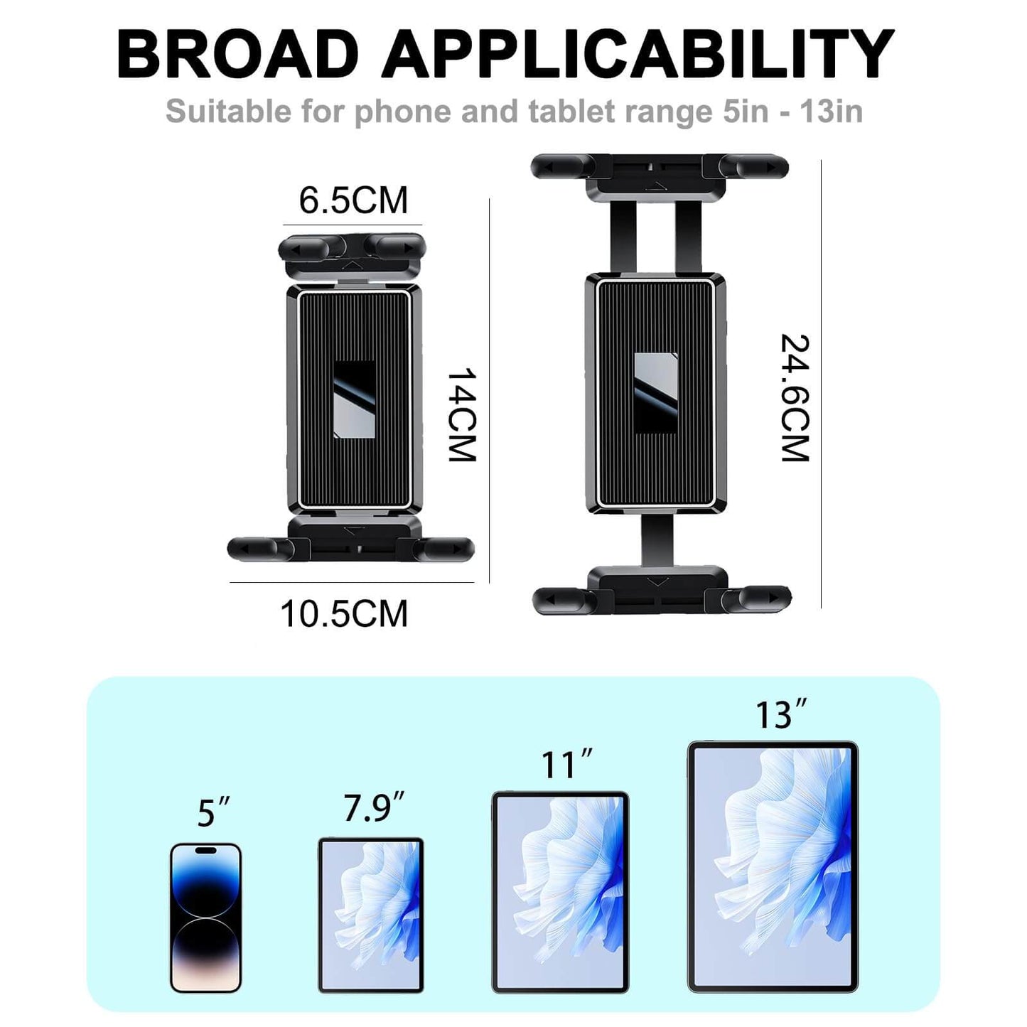 Car Dashboard Tablet and Mobile Phone Holder for MG