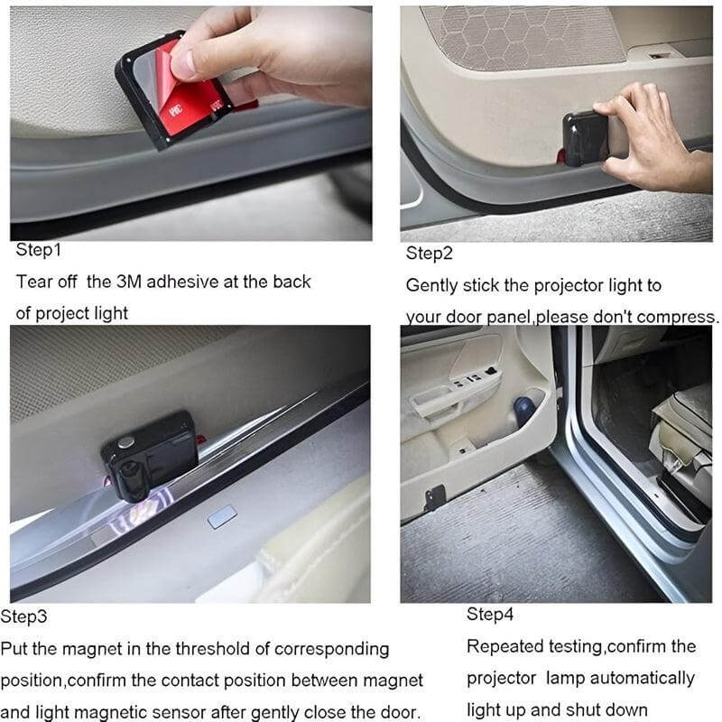 Car Door Emblem LED Light Welcome Lamp Wireless Laser Projector for MG - MGCLUBS
