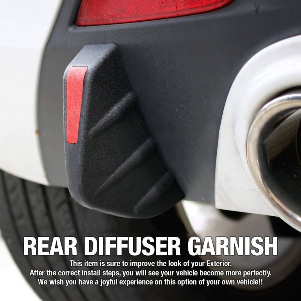 Car Rear Bumper Lower Lip Spoiler Diffuser for MG (4Pcs)