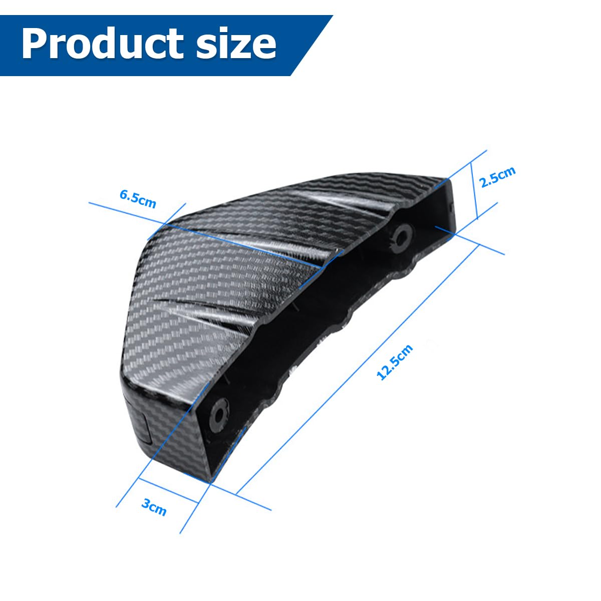 Car Rear Bumper Lower Lip Spoiler Diffuser for MG (4Pcs)