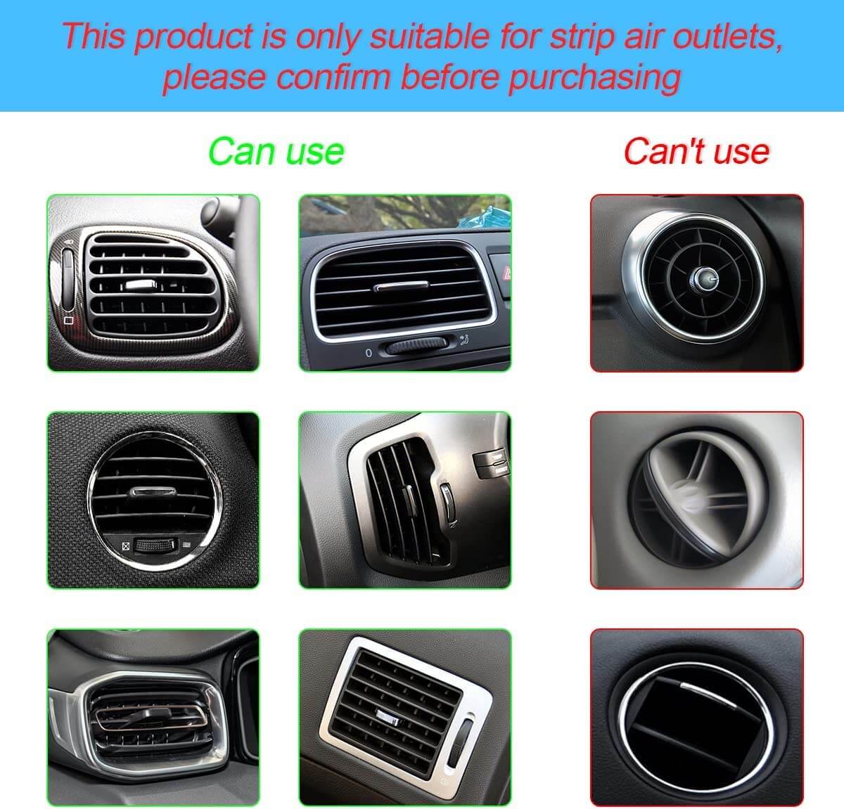 DIY Air Conditioning Vent Trim Strip for MG(20Pcs)