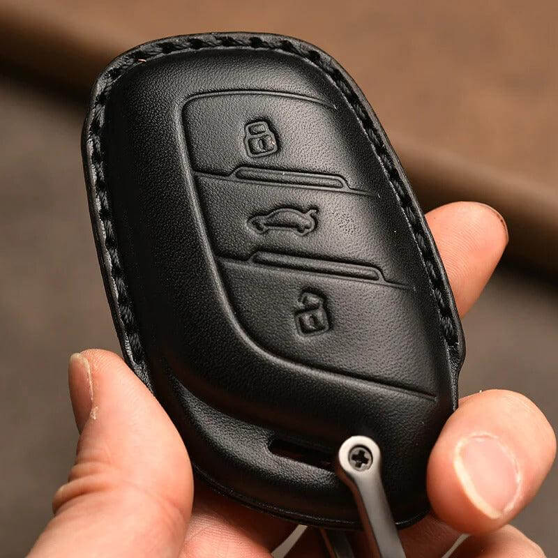 Leather Car Key Case Car Keychain for MG