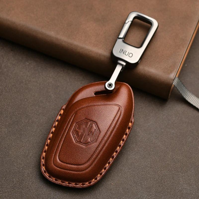 Leather Car Key Case Car Keychain for MG