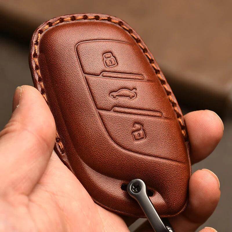 Leather Car Key Case Car Keychain for MG