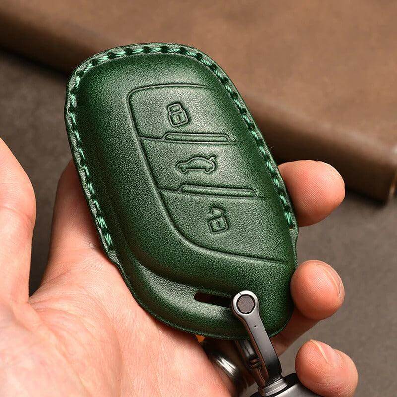 Leather Car Key Case Car Keychain for MG