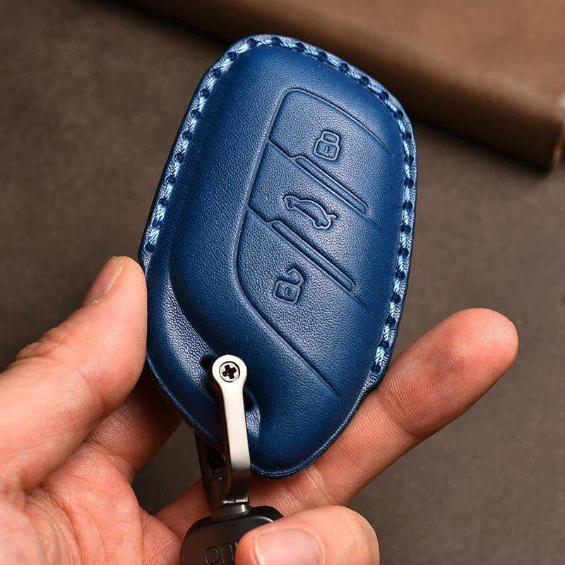 Leather Car Key Case Car Keychain for MG