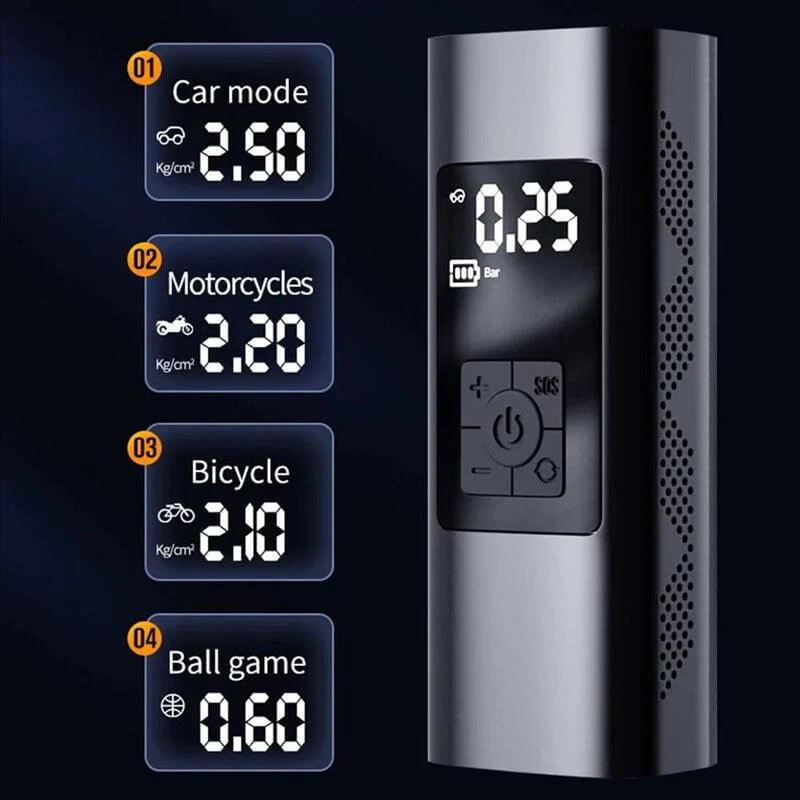 Portable Wireless Tire Air Pump for MG - MGCLUBS