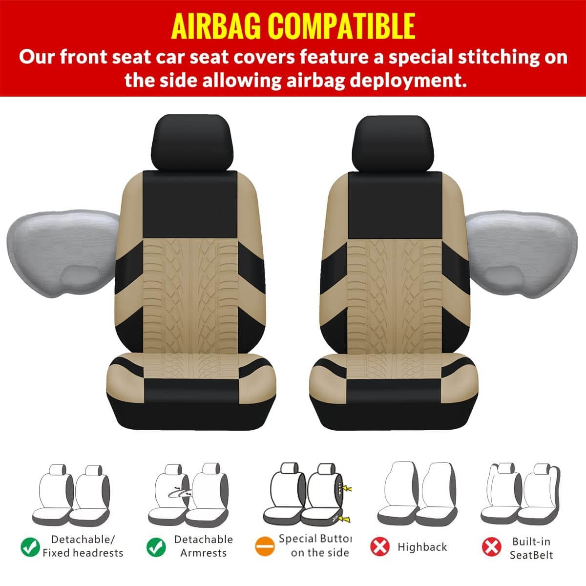 Universal Car Seat Protector for MG (1 Set)