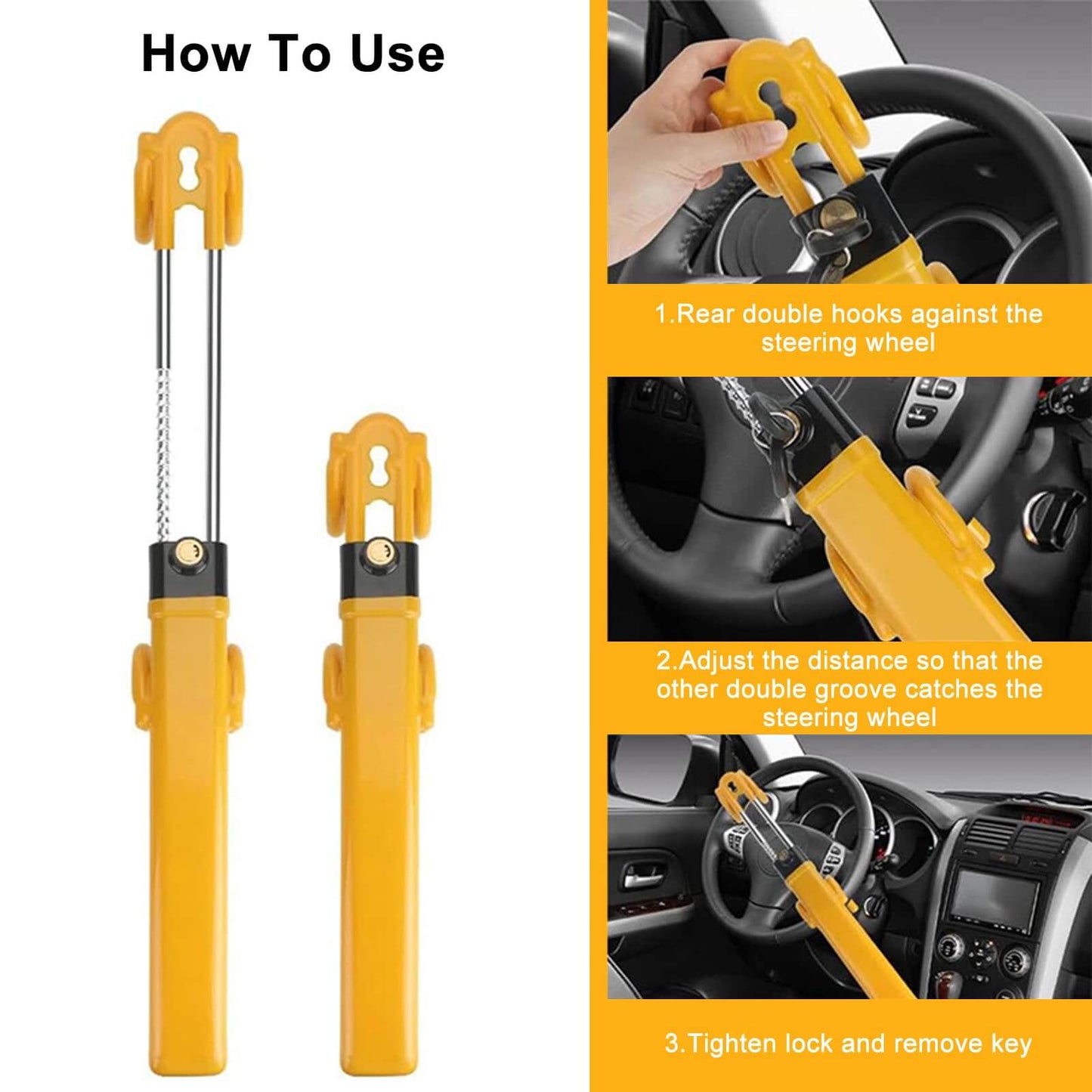 Universal Steering Wheel Lock for MG