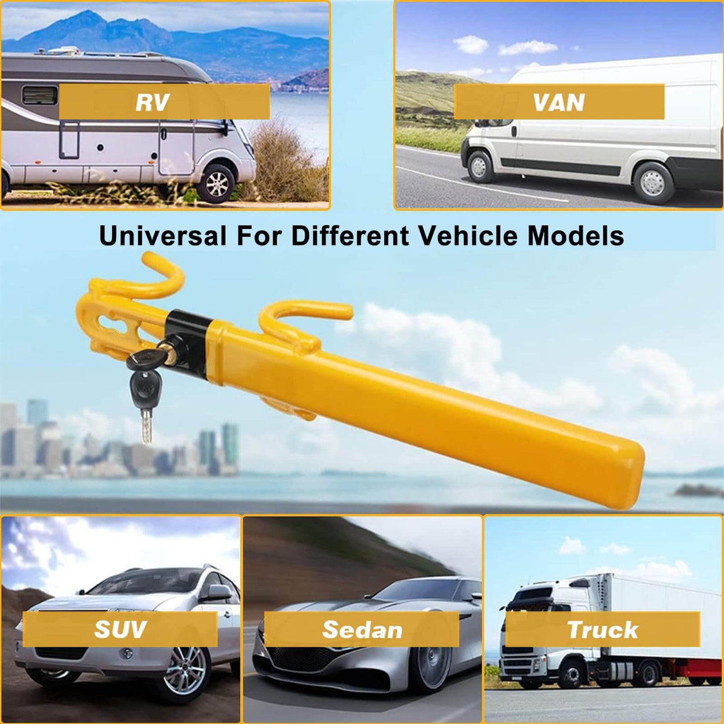 Universal Steering Wheel Lock for MG