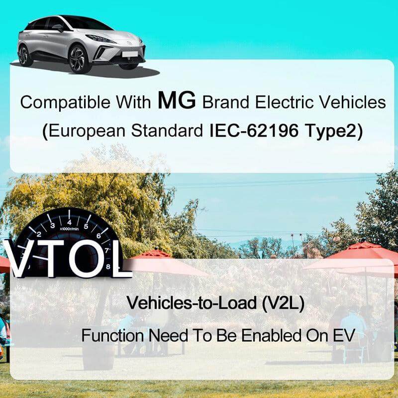 V2L Electric Vehicle Discharge Adapter for MG