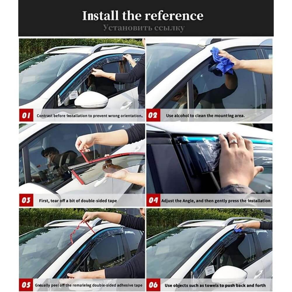 Vehicle Windscreen Visor for MG HS 2025 4Pcs