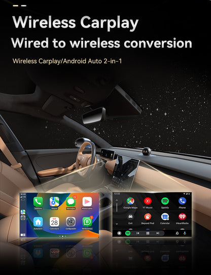 2 in 1 Wireless Android Auto Carplay Adapter for MG