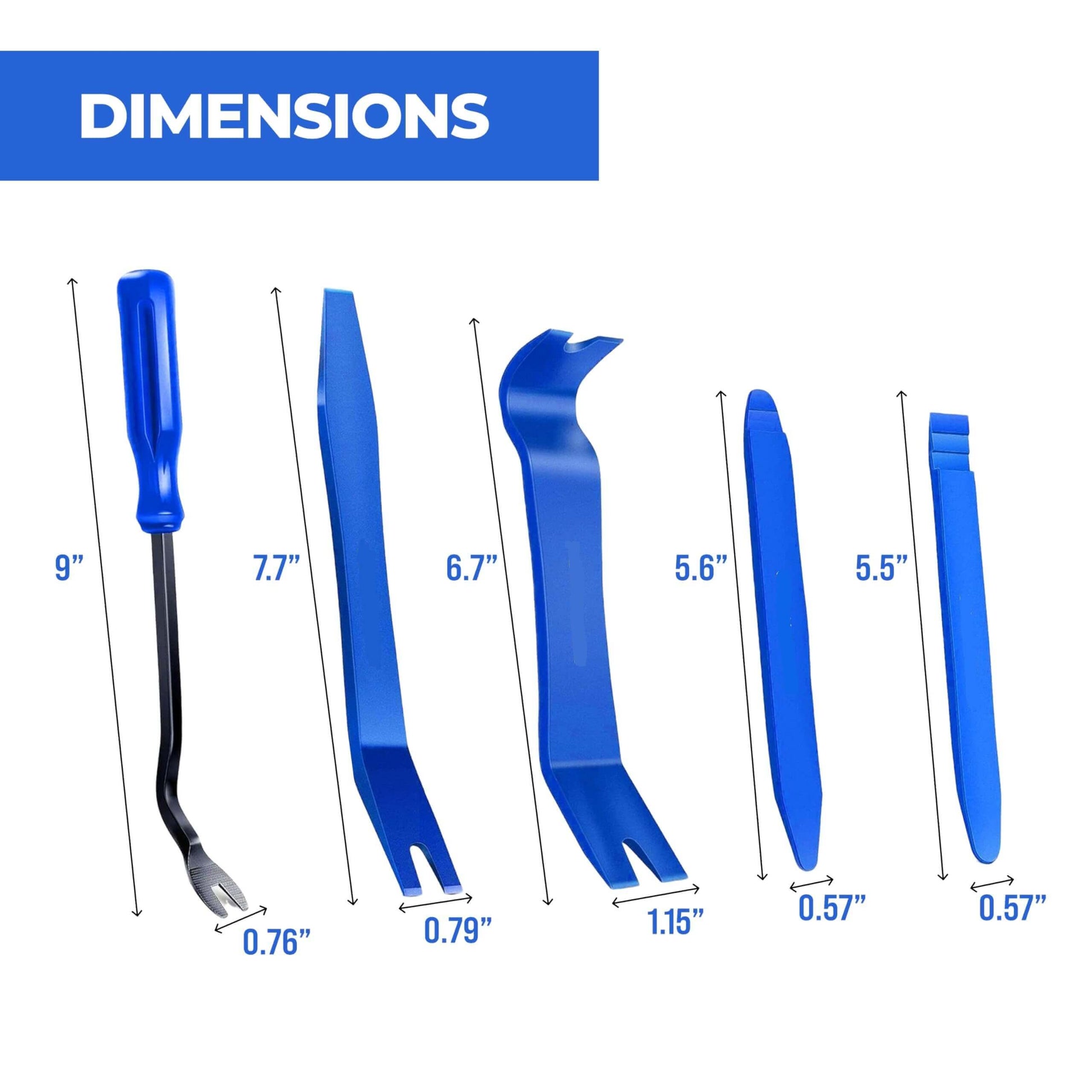 Automotive Interior Trim Removal Tool Kit