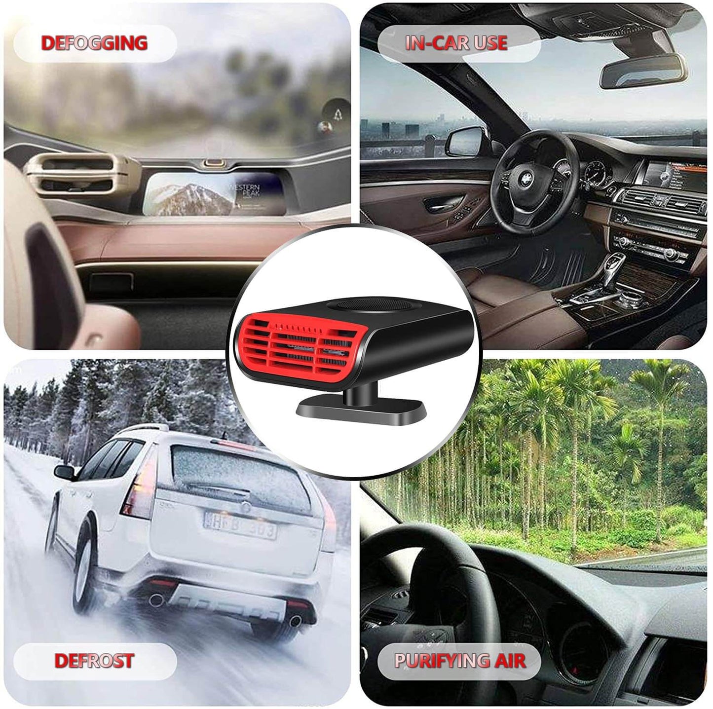 Car 2-in-1 Rapid Portable Heating/Cooling Fan