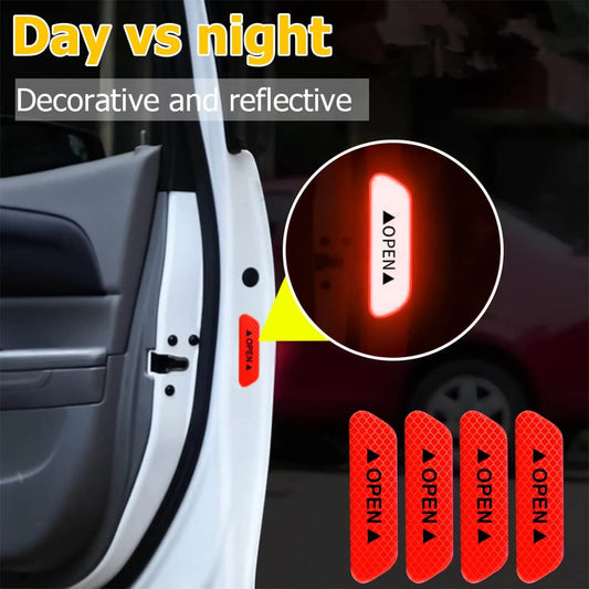 Car Door Opening Warning Reflective Sticker for MG（4Pcs）