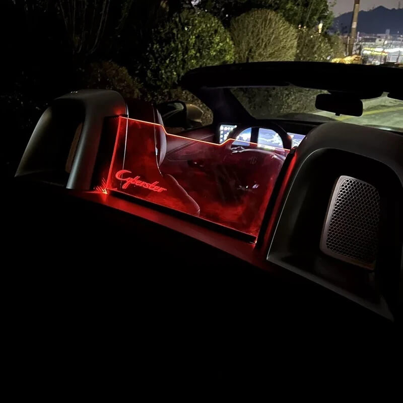 LED Center Rear Windshield And Roll Cage Windshield for MG Cyberster - MGCLUBS