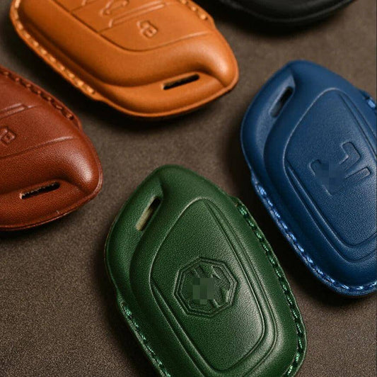 Leather Car Key Case Car Keychain for MG