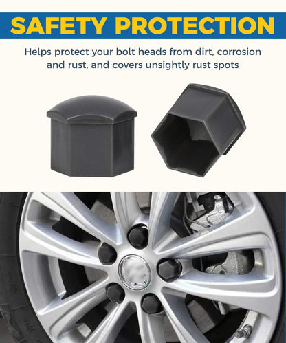 Multi-Colour Wheel Nut Covers Set (20 Pcs)