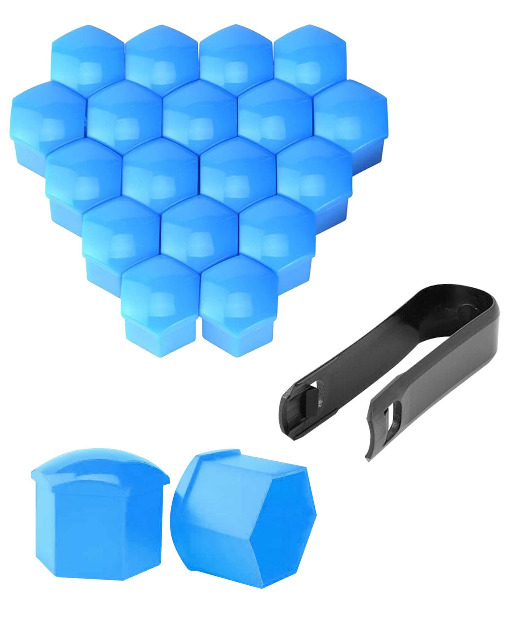 Multi-Colour Wheel Nut Covers Set (20 Pcs)