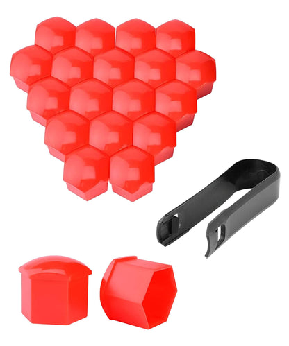 Multi-Colour Wheel Nut Covers Set (20 Pcs)