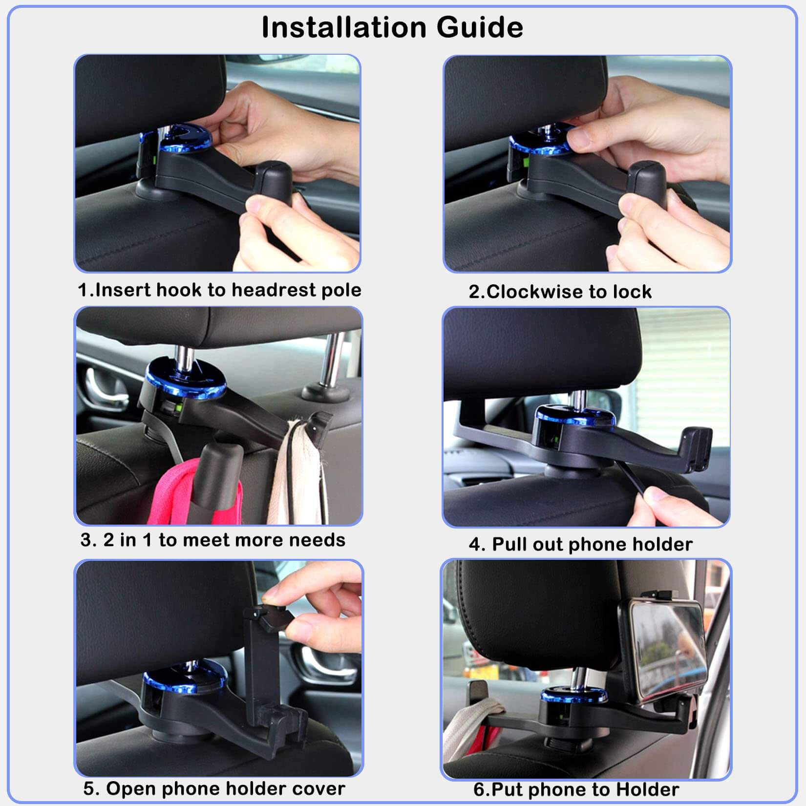 Multi-functional Bracket Hooks for MG