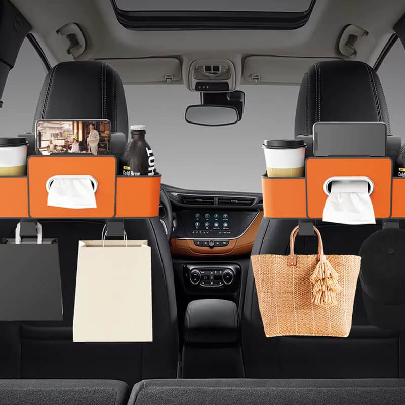 Multi-purpose Storage Pocket for Vehicle Seat Backs