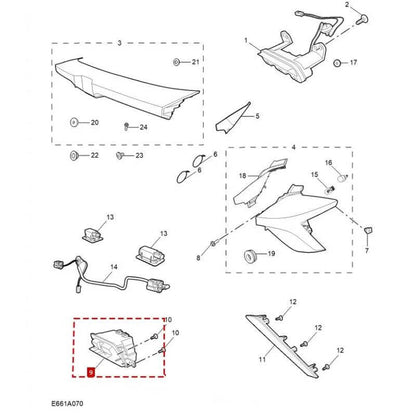 Rear Bumper Lamp for MG4