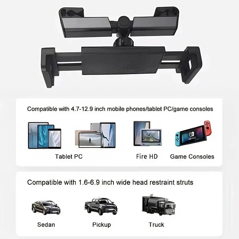Rear Seat Tablet Phone Holder for MG - MGCLUBS