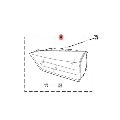 Tail Light Assembly On The Side Of The Luggage Compartment Lid for MG HS