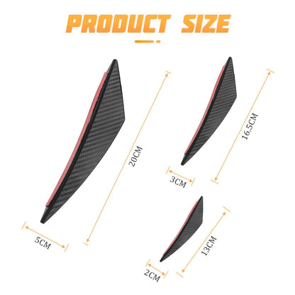 Universal Front Bumper Lip Splitter（6pc）