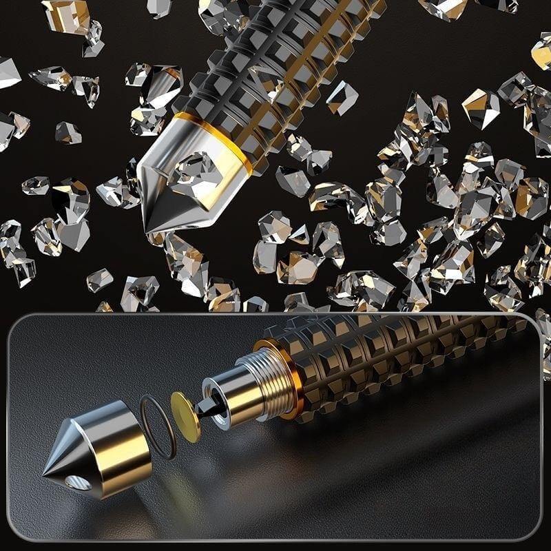 Vehicle-mounted window-breaking self-defense baton